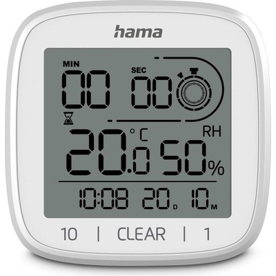 Hama Дигитален часовник за баня "Cyprus", с вендуза за окачване, бял (HAMA-185893)