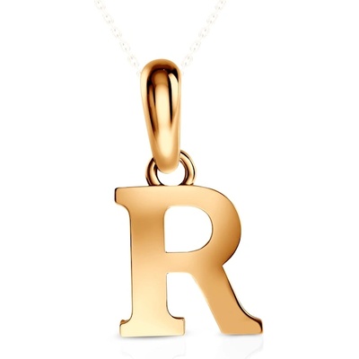 SAVICKI Висулка с буква r savicki : злато