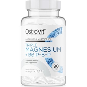 OstroVit Triple Magnesium + B6 P-5-P, 90 капсули, OstroVit