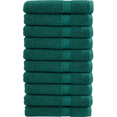 vidaXL Премиум кърпи за сауна SOLUND 10 бр зелени 80x200см 600 gsm (137340)