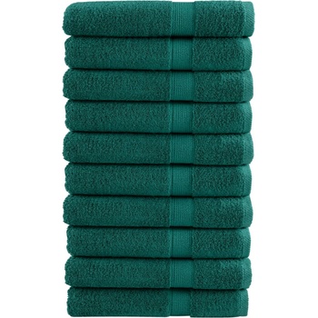 vidaXL Премиум кърпи за сауна SOLUND 10 бр зелени 80x200см 600 gsm (137340)