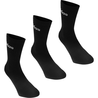 adidas Чорапи Adidas Half-Cushioned Crew 3 Pack Socks - Black/White