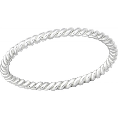 Olivie Zatočený stříbrný midi prsten 4408