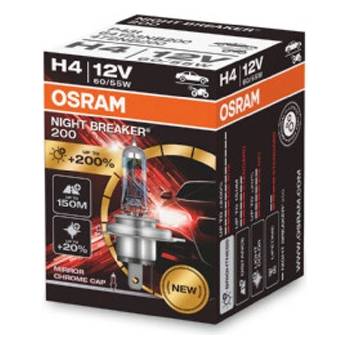 Image 1 of OSRAM Крушка OSRAM H4, 12V, 60/55W, 4000К, 1650lm, 1 брой