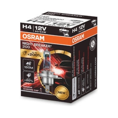 Крушка OSRAM H4, 12V, 60/55W, 4000К, 1650lm, 1 брой