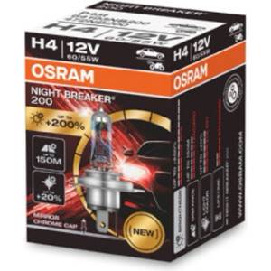 OSRAM Крушка OSRAM H4, 12V, 60/55W, 4000К, 1650lm, 1 брой