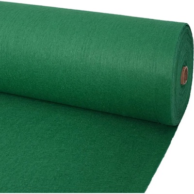 vidaXL Изложбен килим, 1x24 м, зелен (30077)