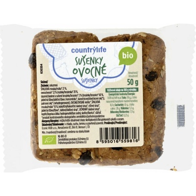 Country Life Bio Sušienky ovocné 50 g
