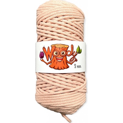 Woody 3 mm - Světle růžová