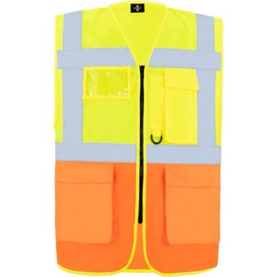 Korntex Hamburg multifunkčná reflexná vesta KX810 Signal Yellow