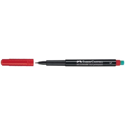 Faber-Castell Алкохолен маркер, OHP, 0, 4 мм, FABER-CASTELL "Multimark 1523", червен 152321 (152321)