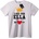 NOONEBRAND Тениска Луд по Нейната Корона - 6XL, White