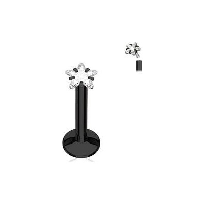 Šperky4U piercing do brady černý LB01084K-1206