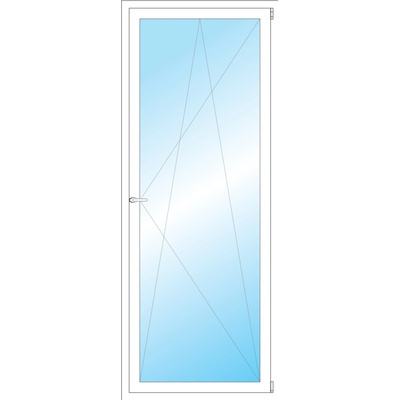 OKNA HNED Plastové okno 83x211 cm bílé otevíravé a sklopné pravé