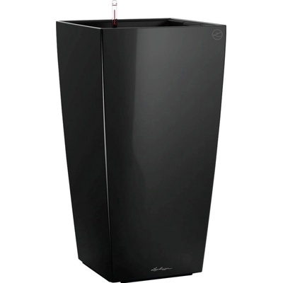 Lechuza Květináč Cubico Premium 22 černá lesklý 22 x 22 x 41 cm – Hledejceny.cz