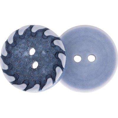 Bellatex Knoflík sada 3 ks prům. 23 mm modrá, bílá