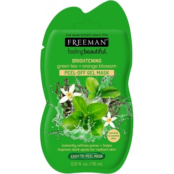 Freeman Feeling Beautiful Peel Off Gel Mask Zelený čaj & Pomerančový květ 15 ml