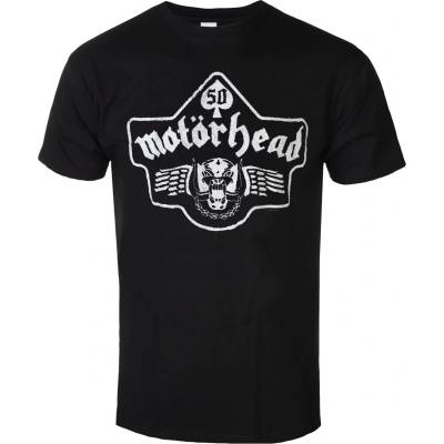 ROCK OFF Мъжка тениска Motörhead - 50 Years Ace Wings Emblem - ROCK OFF - MHEADTEE81MB