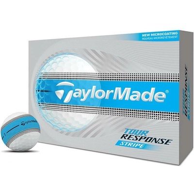 TaylorMade Tour Response Neon Stripe modrý pásek 3 x 3 ks