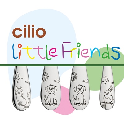 Cilio Dětská příborová sada Little Friends 4 ks