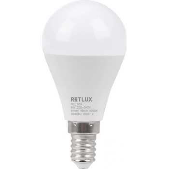 Retlux G45 E14 miniG 6W CW D