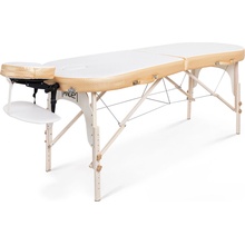 Tandem Profi W2D Oval Contour Duo Skladací masážny stôl Farba: bielo-zlatá 195*70 cm | 14,4 kg | bielo-zlatá
