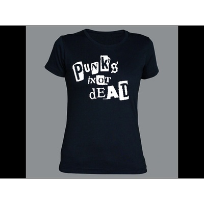 Roly Tričko PUNK´S NOT DEAD cut out dámské Červená – Sleviste.cz