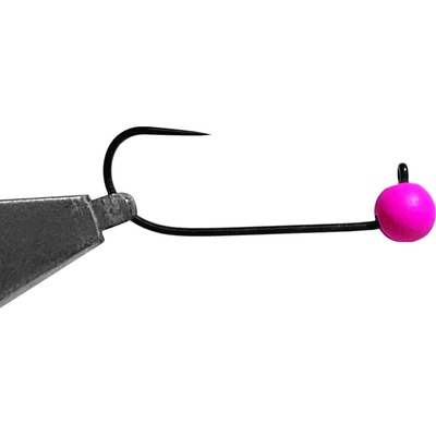 Jigovky Jigová hlava HD Barbless Pink vel.8 0,6g 5 ks