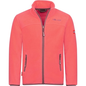 TROLLKIDS Детско поларено яке Trollkids Girls Oppdal Jacket XT Fleece jacket - Pink Salmon - размер 110 (EU) (703-2388-1814)