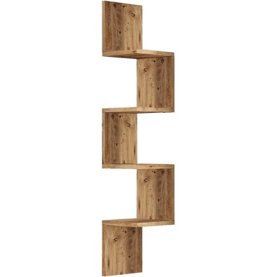 ASIR GROUP Стенен шкаф за книги в декор от бор в естествен цвят 22x117 cm Laura - Kalune Design (956LCS2729)