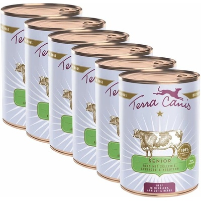 Terra Canis Senior Beef with celery apricots & herbs 6 x 400 g