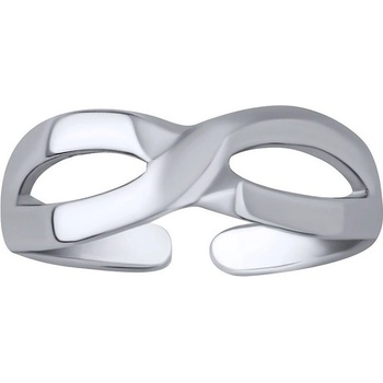 SILVEGO Strieborný prsteň na nohu Infinity Ursula PRM11662R