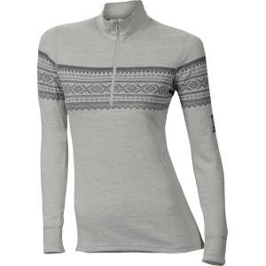 Aclima Дамски вълнен пуловер Aclima Designwool Marius Mockneck Woman Merino jumper - Gråfjell (105-1635-0312)