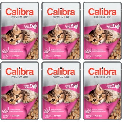 Calibra Premium Line Kitten Turkey & Chicken 6 x 100 g