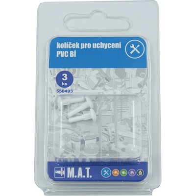 M.A.T. PVC upevňovacie kolíky BÍ (3 kusy)