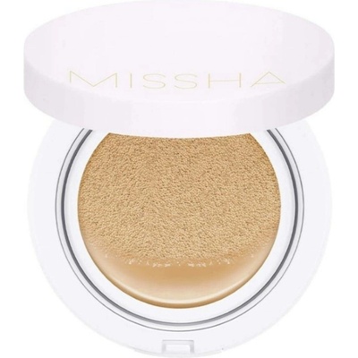 Missha Magic Cushion Cover Lasting SPF50+/PA+++ Ochranný make-up v houbičce 21 Neutral Light Beige 15 g