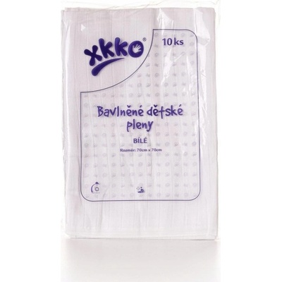 KIKKO XKKO Classic bavlnené 70 x 70 biele 10 ks