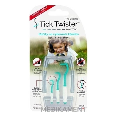 TickTwister háčik na vyberanie kliešťov 3 ks