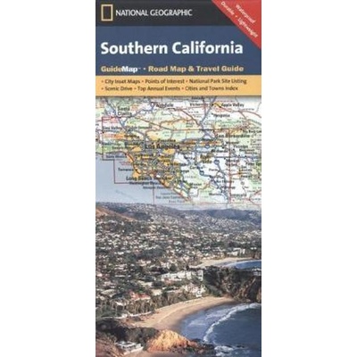 Kalifornie Jih USA cestovní mapa GPS komp. NGS
