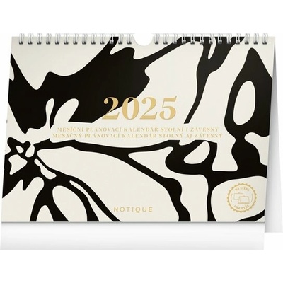 Měsíční plánovací Abstract stolní 2025 – Zbozi.Blesk.cz