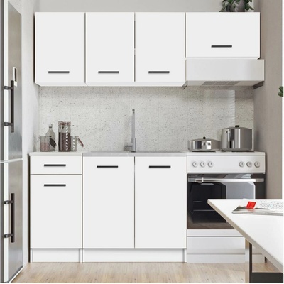 BWS Kuchynská linka ARLEN 180 cm biela Arani 180