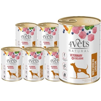 4Vets Redukcia hmotnosti 6 x 400 g