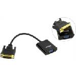 VCOM Преходник VCOM DVI-D 24+1 - VGA-F CG491 / 0.15 m / Позлатен / 1080p