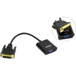 VCOM Преходник VCOM DVI-D 24+1 - VGA-F CG491 / 0.15 m / Позлатен / 1080p