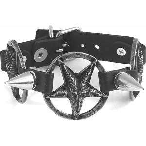 Leather & steel fashion Гривна Baphomet Cult - LSF1 97
