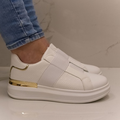 Dámske SLIP-ON tenisky DIANE biele