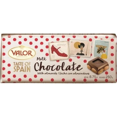 Valor Milk Chocolate Almonds 250 g