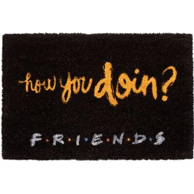CurePink Friends Přátelé How You Doin? černá FGE0016 60 x 40 cm