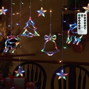 Aigostar - Коледна LED верига RGBY за външна употреба 120xLED/6W/230V/8 функции 3x0, 6m IP44 + дистанционно управление (AI2194)