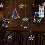 Aigostar - LED RGBY външна коледна гирлянда 120xLED/6W/230V/8 функции 3x0, 6m IP44 + дистанционно управление (AI2194)